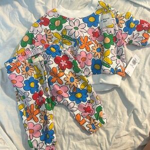 BNWT Baby girl flower outfit